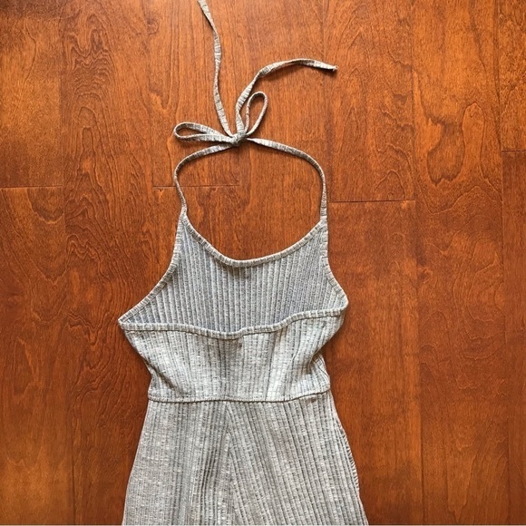 Urban Outfitters Holly Ribbed Halter Jumpsuit, Gray, Size XS - Picture 13 of 16